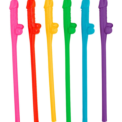 Farvede sugerør Pecker