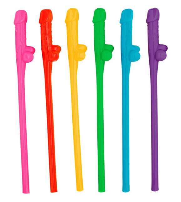 Farvede sugerør Pecker