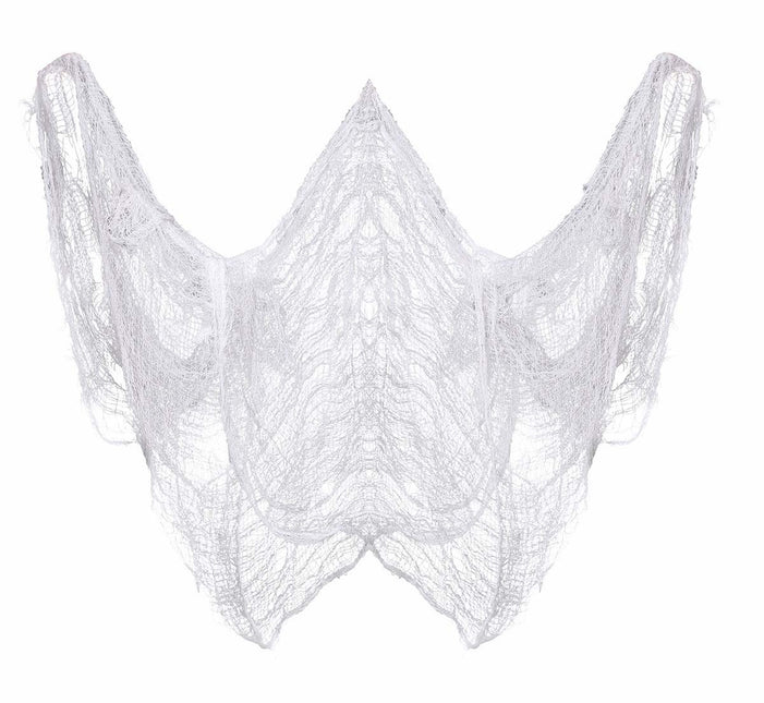 Halloween hvidt netstof 5m