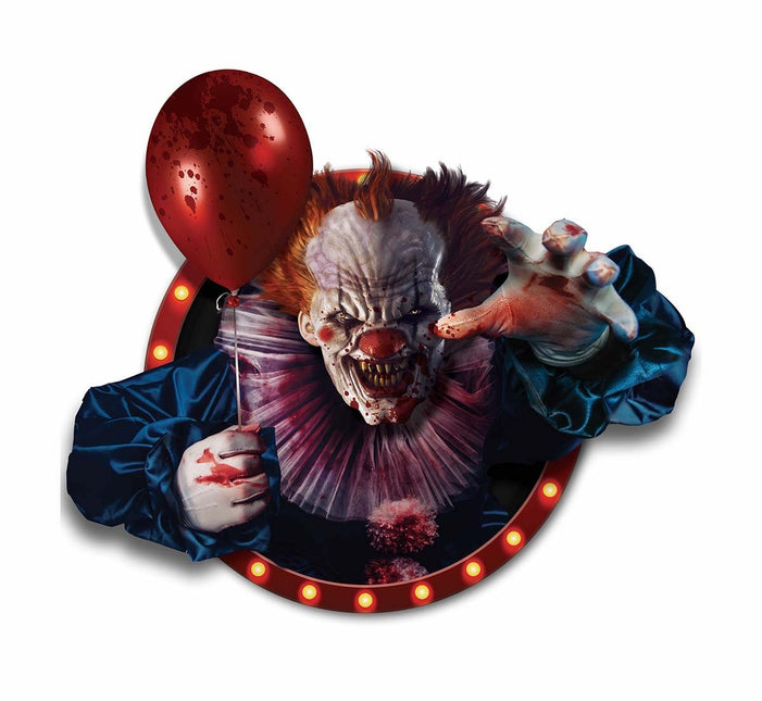 Halloween Muursticker Clown 80cm