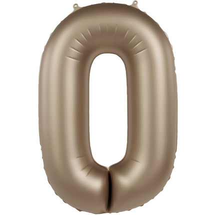 0 års figurballon guld 86 cm