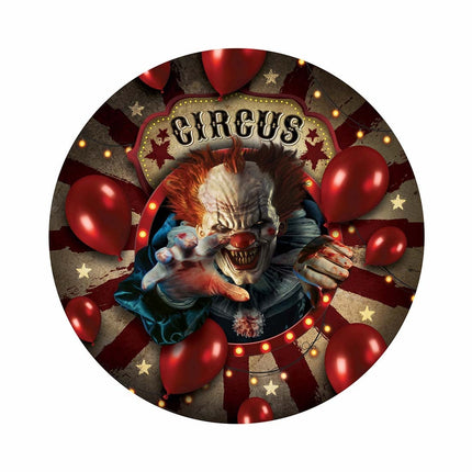 Halloween-tallerkener Klovn 23cm 6stk