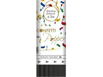 Farvet konfettikanon 11 cm