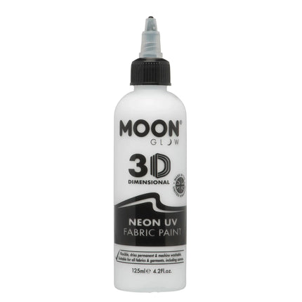 Moon Glow Neon UV Fabric Paint 125ml Hvid 125ml