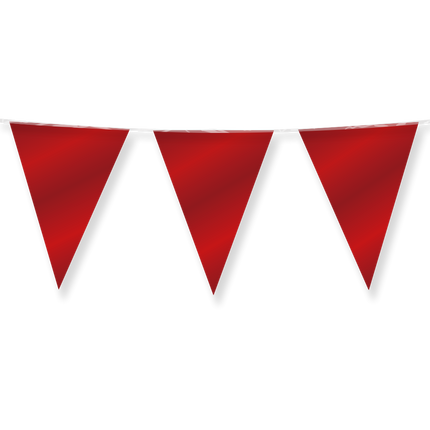 Rød guirlande metallic 10m