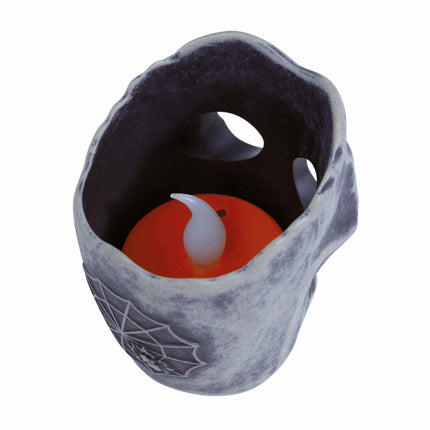 Halloween-borddekoration Dødningehovedlys 6 cm