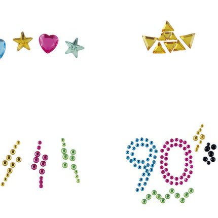 Ansigtsklistermærker 90'erne