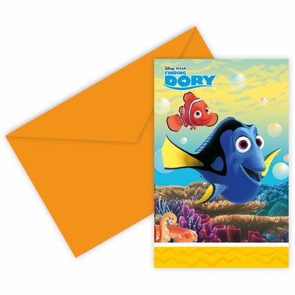 Finding Dory-invitationer 6 stk