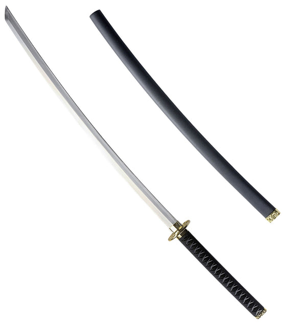 Sort sølv falsk sværd 1,07 m