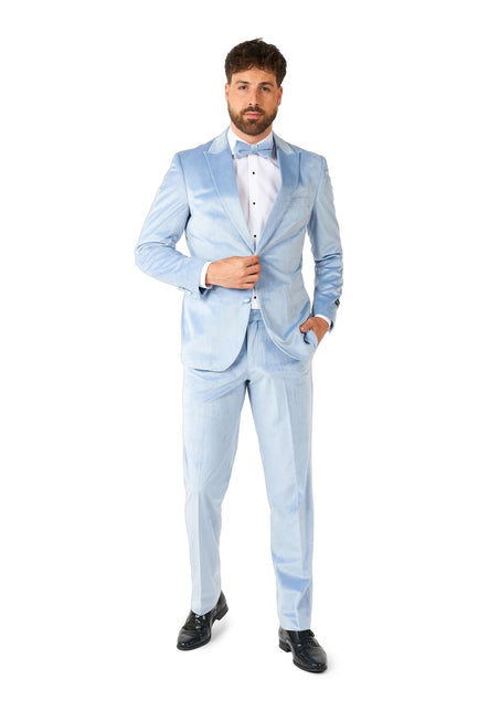Lyseblå fløjlssmoking til mænd <tc>OppoSuits</tc>