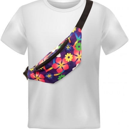 Hip bag Flower Power Purple