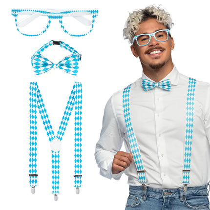 Hvid Blå Tilbehørssæt 3 dele