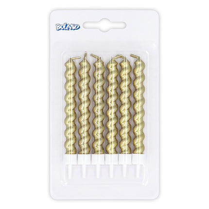 Guldlys på holder 6 stk