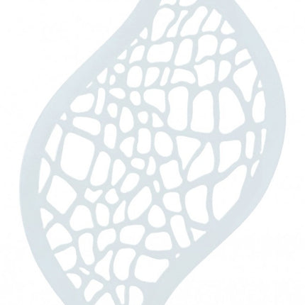 Hvid sminkeskabelon med slangeprint