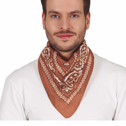 Brunt cowboy-tørklæde