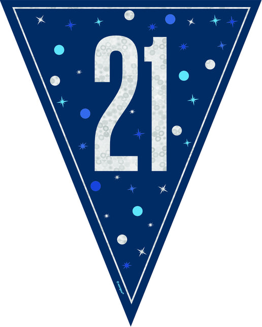 21 år krans blå 2,5 m