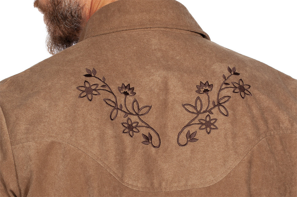 Westernbluse brun mænd