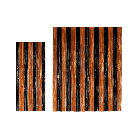 Halloween-dørforhæng sort orange 2,4 m