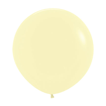 Balloner Pastel Matte Yellow 61cm 10stk