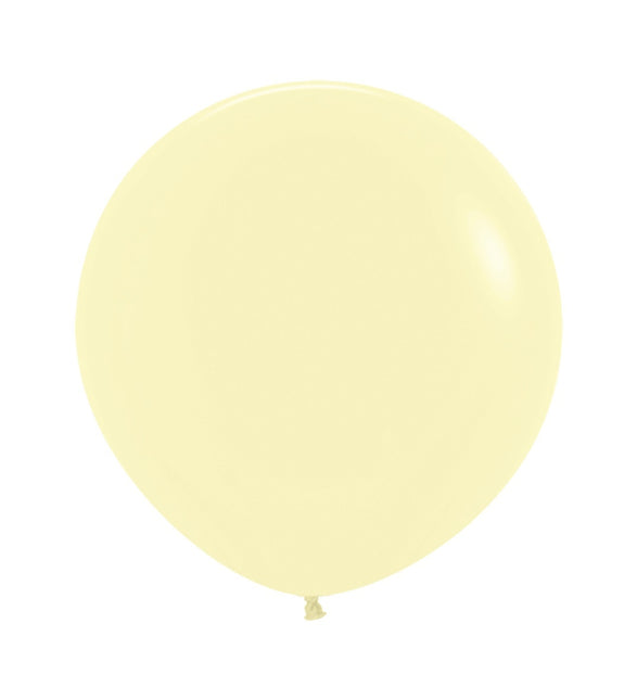Balloner Pastel Matte Yellow 61cm 10stk