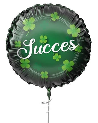 Success Helium Balloon Green Empty Clover Four 45 cm