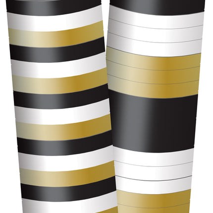 Sort guld serpentin 4m 2stk