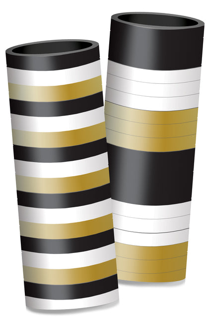 Sort guld serpentin 4m 2stk