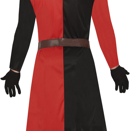 Ridderkostume blå rød mænd