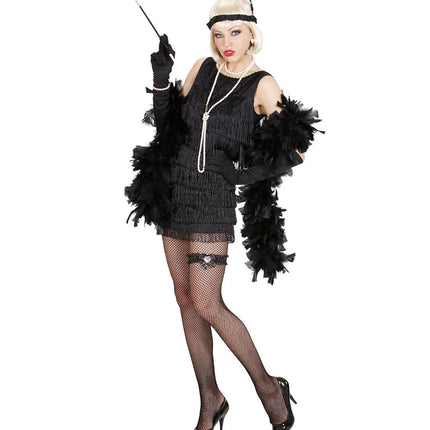 Sorte strømpebånd med diamanthjerte