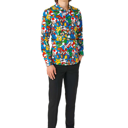 Super Mario skjorte dreng teenager <tc>OppoSuits</tc>
