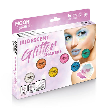 Moon Glitter Iridescent Glitter Shakers Hvid 5g