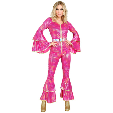 Disco 70S Jumpsuit Pink Ladies