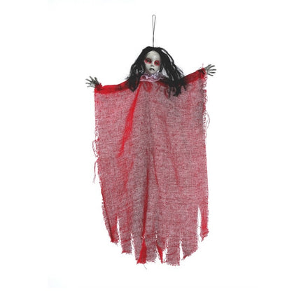 Halloween-dukke rød 60 cm