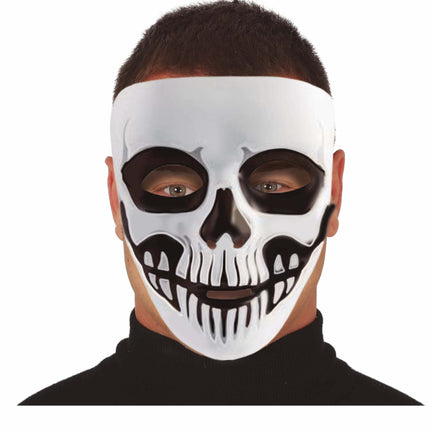 Sort og hvid Halloween-maske Skelet