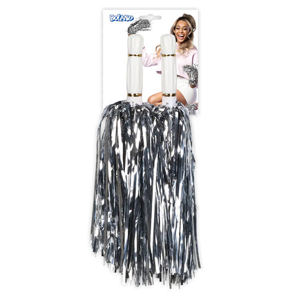 Sølvpomponer i metal