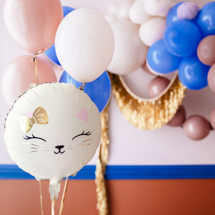 Heliumballon med kat, tom 45 cm