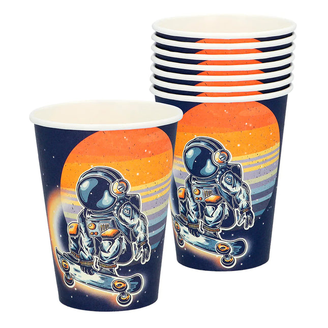 Space Party Cups Paper 21cl 8stk