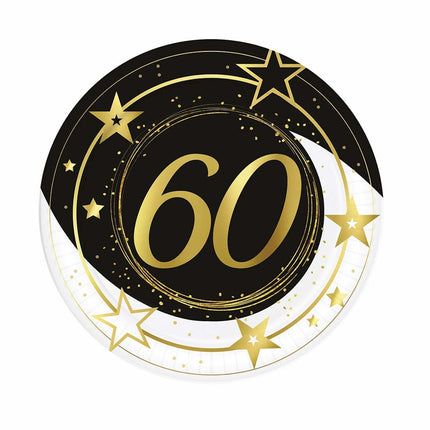 Tallerkener 60 år 23cm 6stk