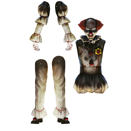 Halloween dukkeklovn 1,8 m