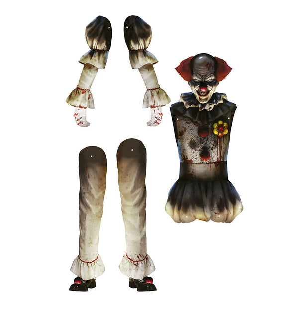 Halloween dukkeklovn 1,8 m