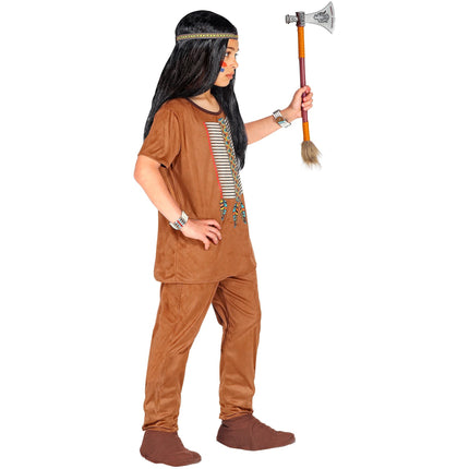 Indianerkostume brun dreng