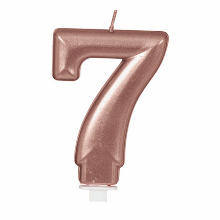 Lys i rosaguld 7 år 8 cm