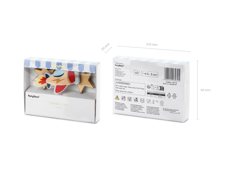 Space Kaarsen 3st