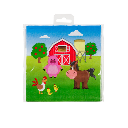 Bondegårdsservietter 33 cm 16 stk