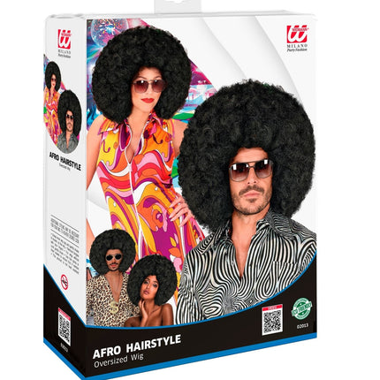 Sort Maxi Afro-paryk