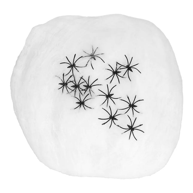 Halloween-edderkoppespind med 25 edderkopper