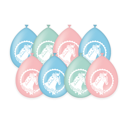 Hesteballoner 30cm 8stk