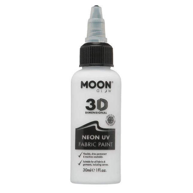 Moon Glow Neon UV Stofmaling 30ml Hvid 30ml