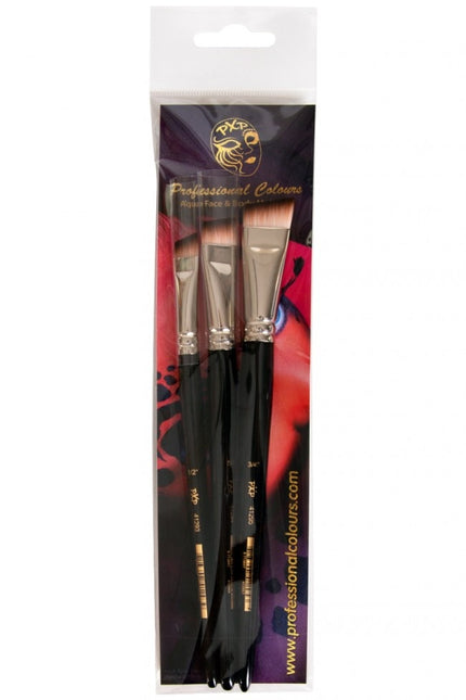 PXP Børstesæt Korthåret Vinklet 1/2" , 5/8" , 3/4"