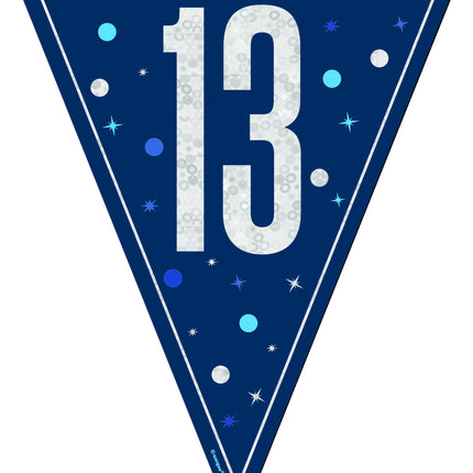 13 år Guirlande blå 2,5 m